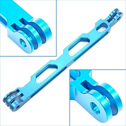 Imagem de Extensor em Alumínio para Câmeras GoPro e Similares - Azul