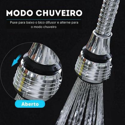 Imagem de Extensor Flexível para Torneira Cromado Chuveirinho - Saint Plus