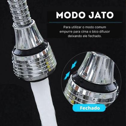 Imagem de Extensor Flexível para Torneira Cromado Chuveirinho - Saint Plus