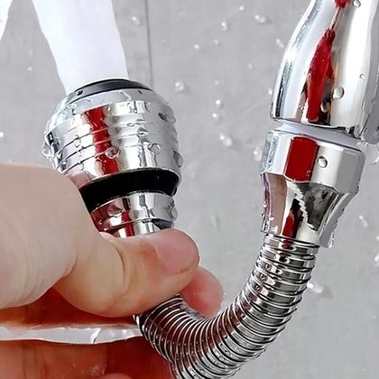 Imagem de Extensor Flexível para Torneira de Pia com Adaptador Chuveirinho 360 Ajustável