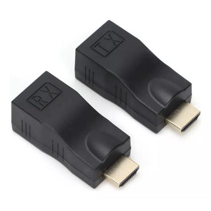 Imagem de Extensor Hdmi 30 Metros Por Cabo De Rede Rj45 Cat5/6