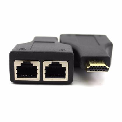 Imagem de Extensor Hdmi 30 Metros Por Cabo De Rede Rj45 Cat5/6