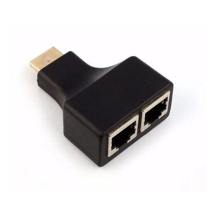 Imagem de Extensor HDMI 30 Metros Via Cabo de Rede UTP RJ45 CAT5E