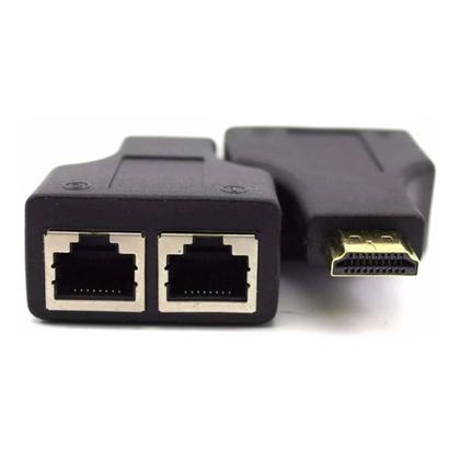 Imagem de Extensor Hdmi 3d 30 M Via Cabo De Rede Utp Rj45 Cat5e/6