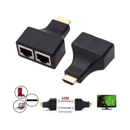 Imagem de Extensor Hdmi 3d 30 M Via Cabo De Rede Utp Rj45 Cat5e/6