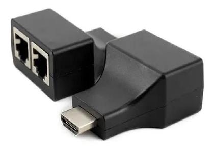 Imagem de Extensor Hdmi 3d 30 Metros Via Cabo De Rede Rj45 Cat5e/6
