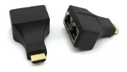 Imagem de Extensor Hdmi 3d 30 Metros Via Cabo De Rede Rj45 Cat5e/6