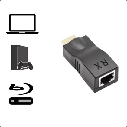 Imagem de Extensor HDMI Altomex AU-8801 até 30m via cabo de rede
