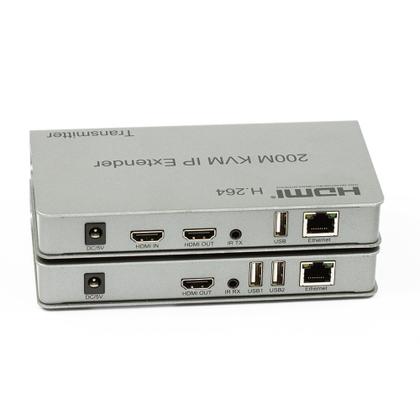 Imagem de Extensor HDMI - KVM de 200m com Cabo de Rede via IP