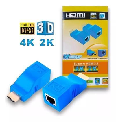 Imagem de Extensor Hdmi Lotus 30 Metros Via 1 Cabo De Rede