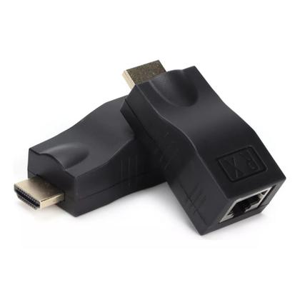 Imagem de Extensor Hdmi Rj45 30mt Cat5e/cat6 1080ps Fonte Cat5/6