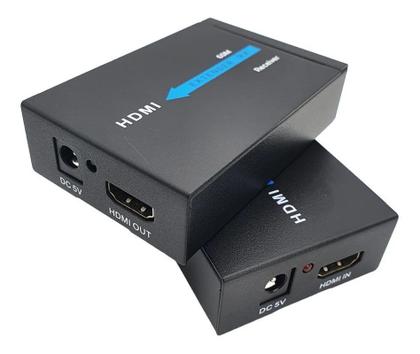 Imagem de Extensor Hdmi Rj45 60m 60 Metros Adaptador Cabo Rede Cat 6 7