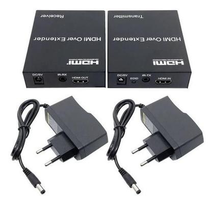 Imagem de Extensor Hdmi Rj45 Cat5E Cat6 Até 120 Metros