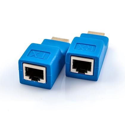 Imagem de Extensor HDMI RJ45 para Cabo de Rede LAN 30m Compatível com HDTV Full HD 1080p e 4K