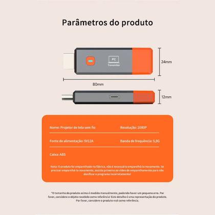 Imagem de Extensor Hdmi Sem Fio,transmissor De Vídeo,receptor,adapt