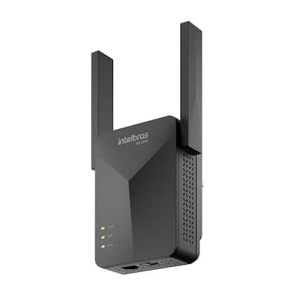 Imagem de Extensor Mesh Cobertura de Até 100m² Wi-Fi 6 EX 1500 Preto Intelbras