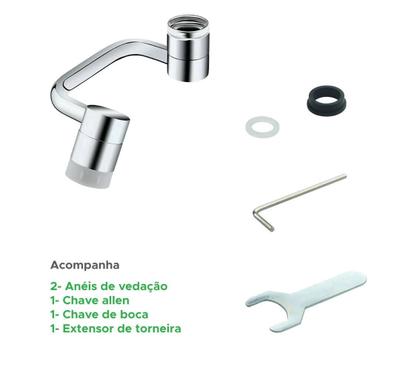 Imagem de Extensor movel para torneiras - rotação 1080 graus