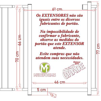Imagem de Extensor multigrade multiforma mf 30 cm branco