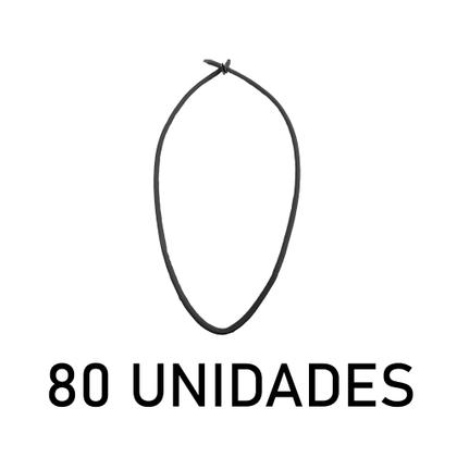 Imagem de Extensor ou Corda Elastica Gancho Duplo 60cm Cinza - 80UN