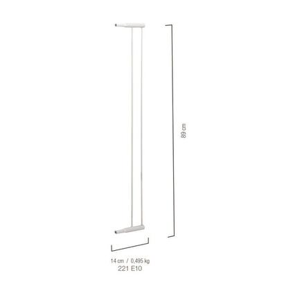 Imagem de Extensor para Grade de Aço 10cm vão de 75 a 80cm High Fit Kiddo Ref.221 E10