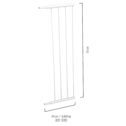 Imagem de Extensor para Grade de Porta Kiddo Branco - 20cm
