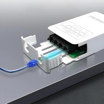 Imagem de Extensor POE À Prova d'Água Para Exterior Com 4 Portas, Repetidor POE De 100M, VLAN 44-57V 30W Para