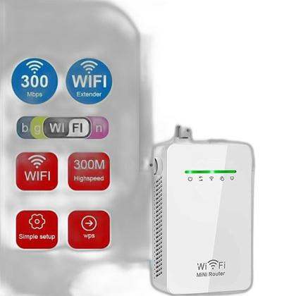 Imagem de Extensor Sinal Wifi Branco 300Mbps