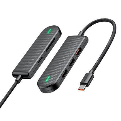 Imagem de Extensor USB Hub 5 x 1 USB-C 3*USB2.0 1*USB3.0 SD/TF Mcdodo