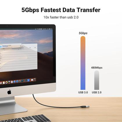 Imagem de Extensor USB UGREEN 3.0 (1m) - Macho para Fêmea