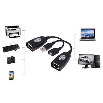 Imagem de Extensor Usb Via Cabo Rede Rj45 Para até 45 Metros