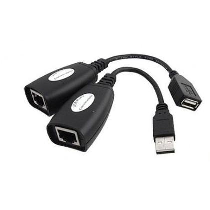 Imagem de Extensor Usb Via Cabo Rede Rj45 Para até 45 Metros