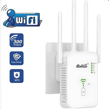 Imagem de Extensor WiFi 4 Antenas Portátil Branco