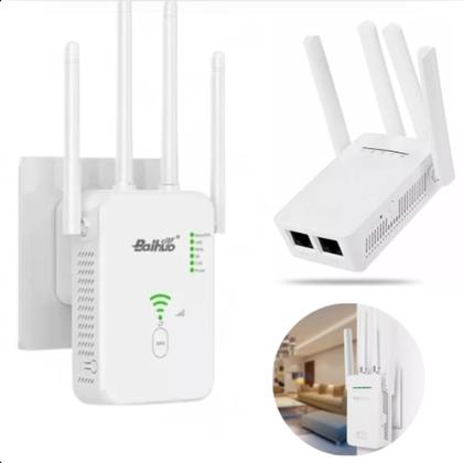 Imagem de Extensor WiFi 4 Antenas Portátil Branco