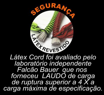 Imagem de Extensores Elásticos Exercícios Treino em casa Fittogo Cord 115kg elástico revestido