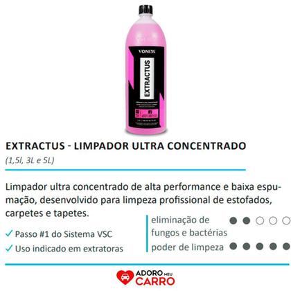 Imagem de Extractus Vonixx 1-5l para Limpeza Profissinal de Estofados