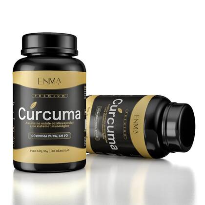 Imagem de Extrato Curcum Longa 100% Pura 60 Cápsulas 550mg Premium