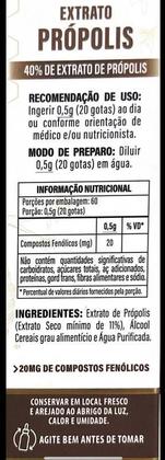 Imagem de Extrato de Própolis (40% EXT) Marrom 30ML Flora Nativa do Brasil
