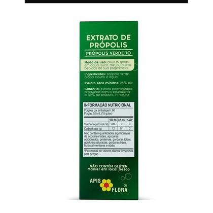 Imagem de Extrato de Própolis Verde 70 mínimo extrato seco 25% 30ml - Apis Flora