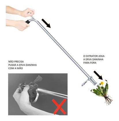 Imagem de Extrator De Ervas Daninhas Inço Mato Pragas Gramas Removedor