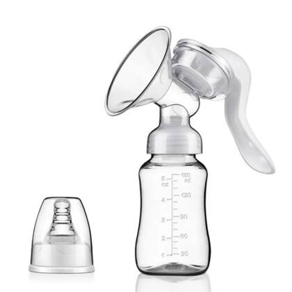 Imagem de Extrator de leite materno manual bomba tira leite coletor bpa free portatil bebe alimento