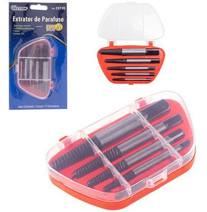 Imagem de Extrator De Parafusos Com 5 Peças Mais Estojo