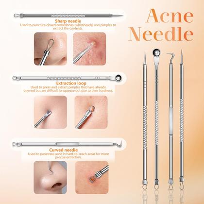 Imagem de Extrator de poros, removedor de cravos a vácuo Yccu com 5 cabeças de sucção