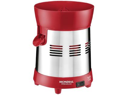 Imagem de Extrator de Sucos Mondial Turbo Premium E-24 250w Bivolt Vermelho Inox