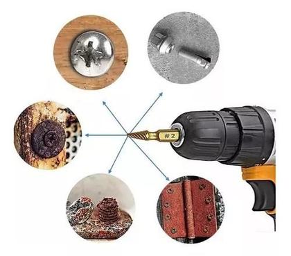 Imagem de Extrator Fresa De Parafusos Danificados Quebrados Furadeira