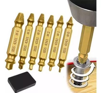 Imagem de Extrator Fresa De Parafusos Danificados Quebrados Furadeira