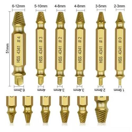 Imagem de Extrator Fresa De Parafusos Danificados Quebrados Furadeira