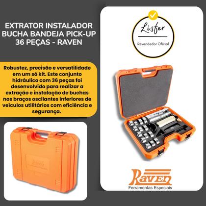 Imagem de Extrator Instalador Bucha Bandeja Pick-Up 36 Peças Raven