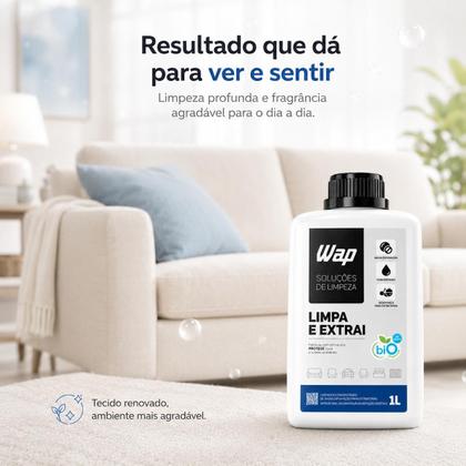 Imagem de Extratora Detergente Limpador Limpa Extrai 1L Wap Estofado Sofá Banco de Carro Cadeira Cama