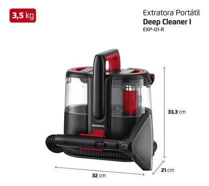 Imagem de Extratora e Higienizadora Portátil Deep Cleaner I Mondial 1650W - EXP-01-R