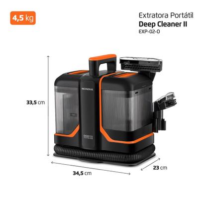 Imagem de Extratora e Higienizadora Portátil Deep Cleaner II Mondial 1800W - EXP-02-O